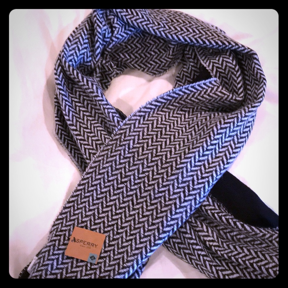 Never worn Sperry two tone harringbone scarf